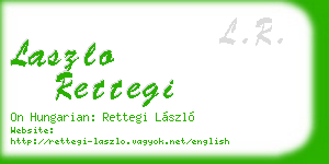 laszlo rettegi business card